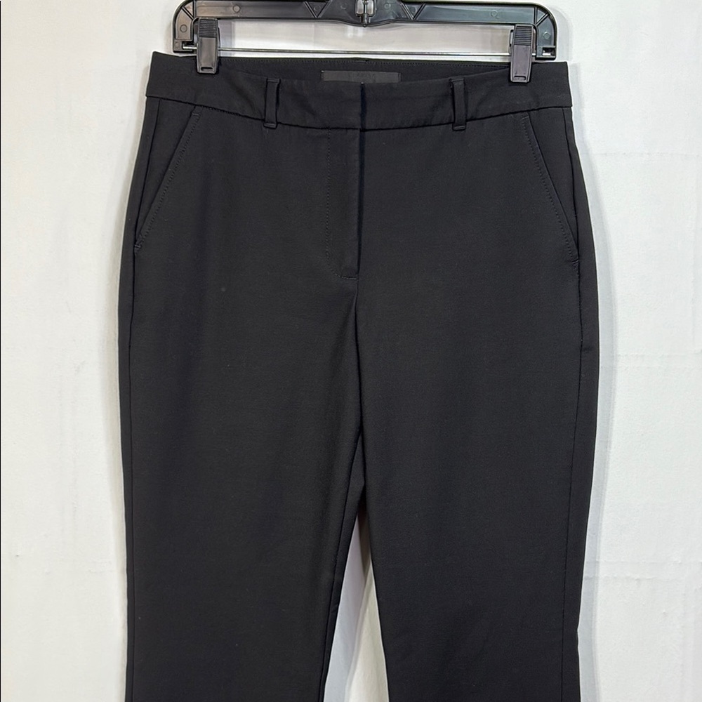 📺White House Black Market Elle Slim Black flat front Trousers - Picture 3 of 7